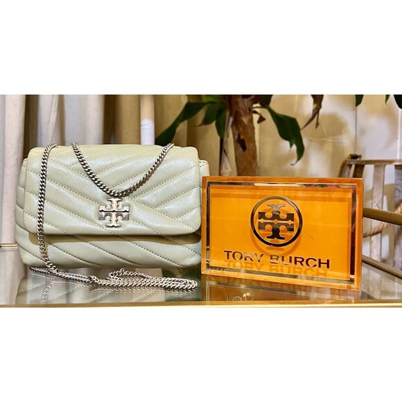 AUTHENTIC TORY BURCH SAGE GREEN KIRA HANDBAG - Picture 1 of 10